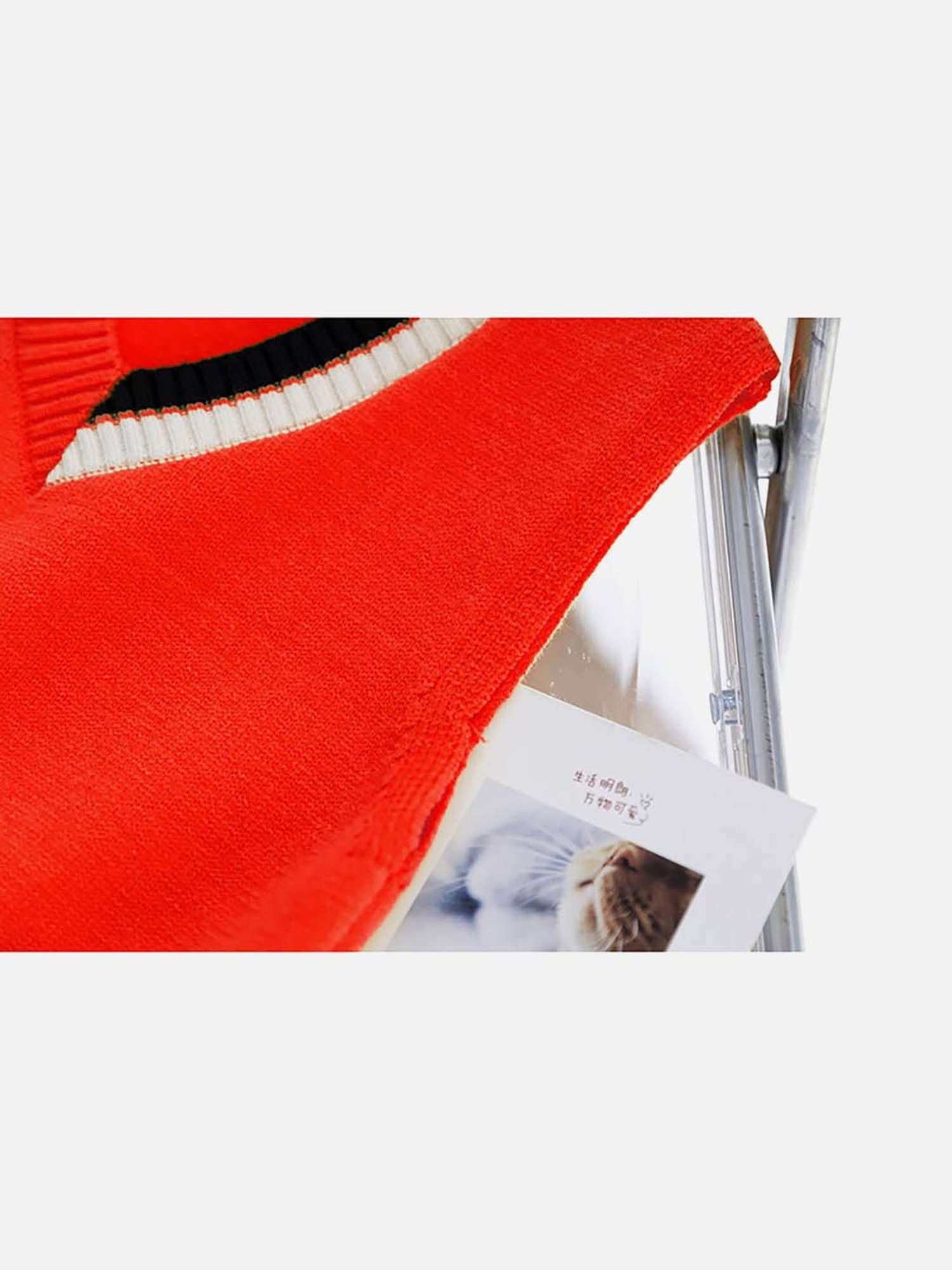 Little Surprise Box Kids Red Embroidered Sweater