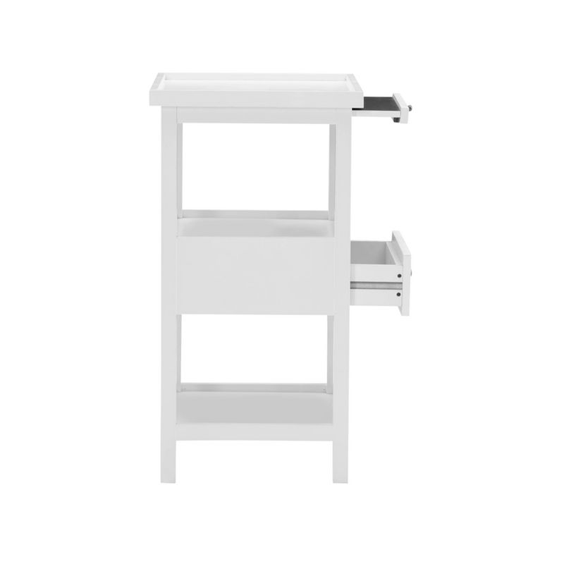 Largo Side Table with Expandable Top White - Powell Company