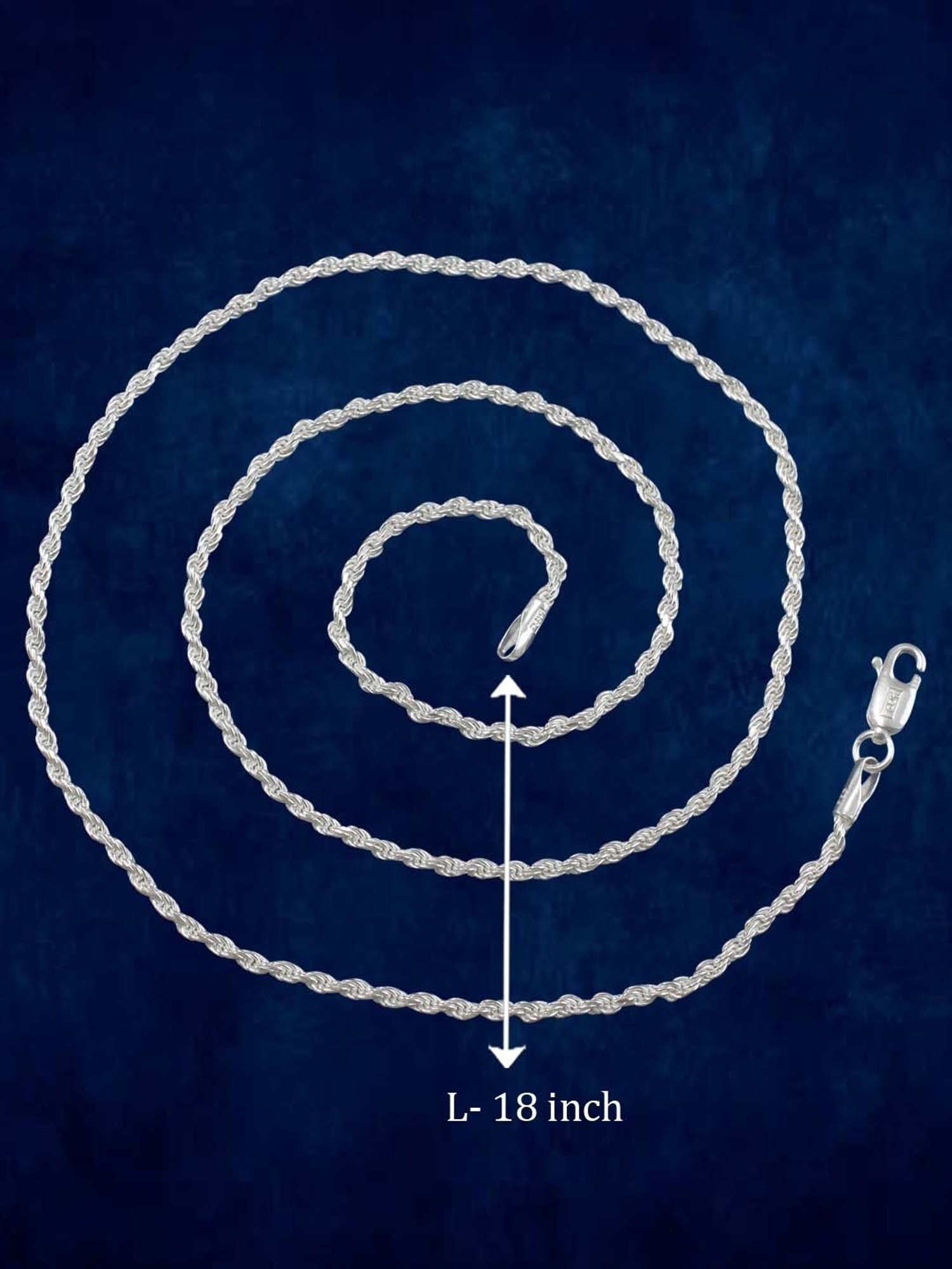 Taraash 92.5 Sterling Silver Chain for Women