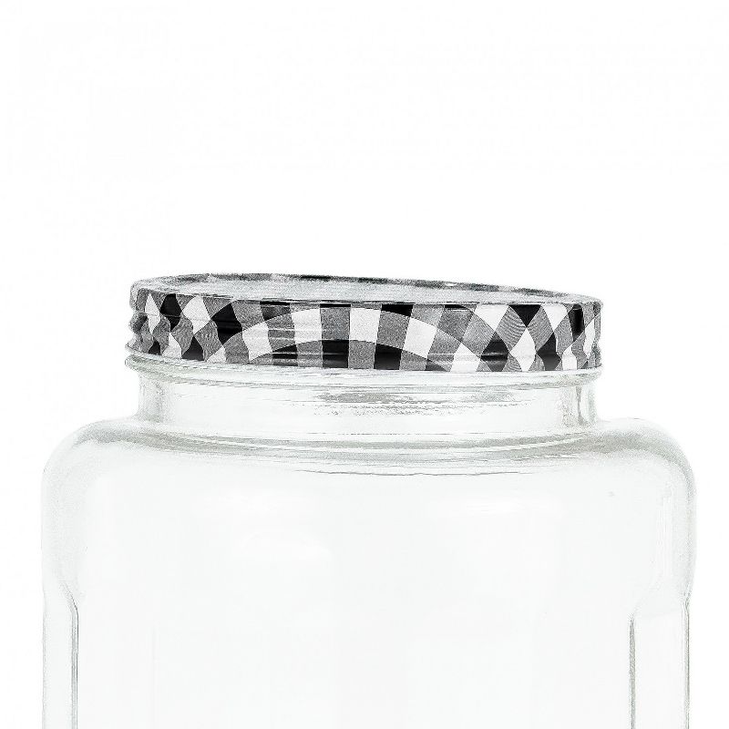 Amici Home Farmstead Glass Canister Black, Wide, 86oz