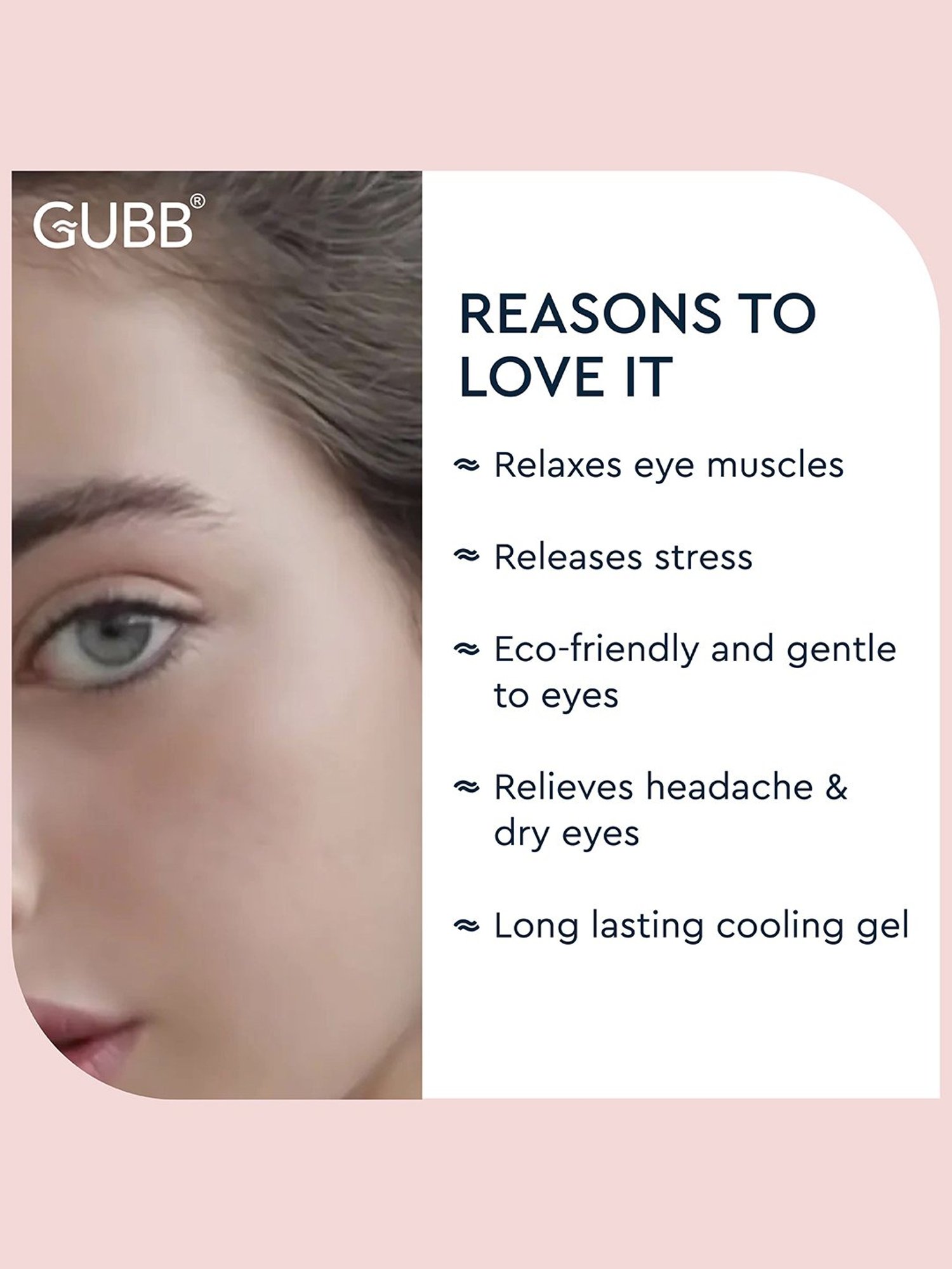 GUBB Soothing Eye Gel Mask Grey