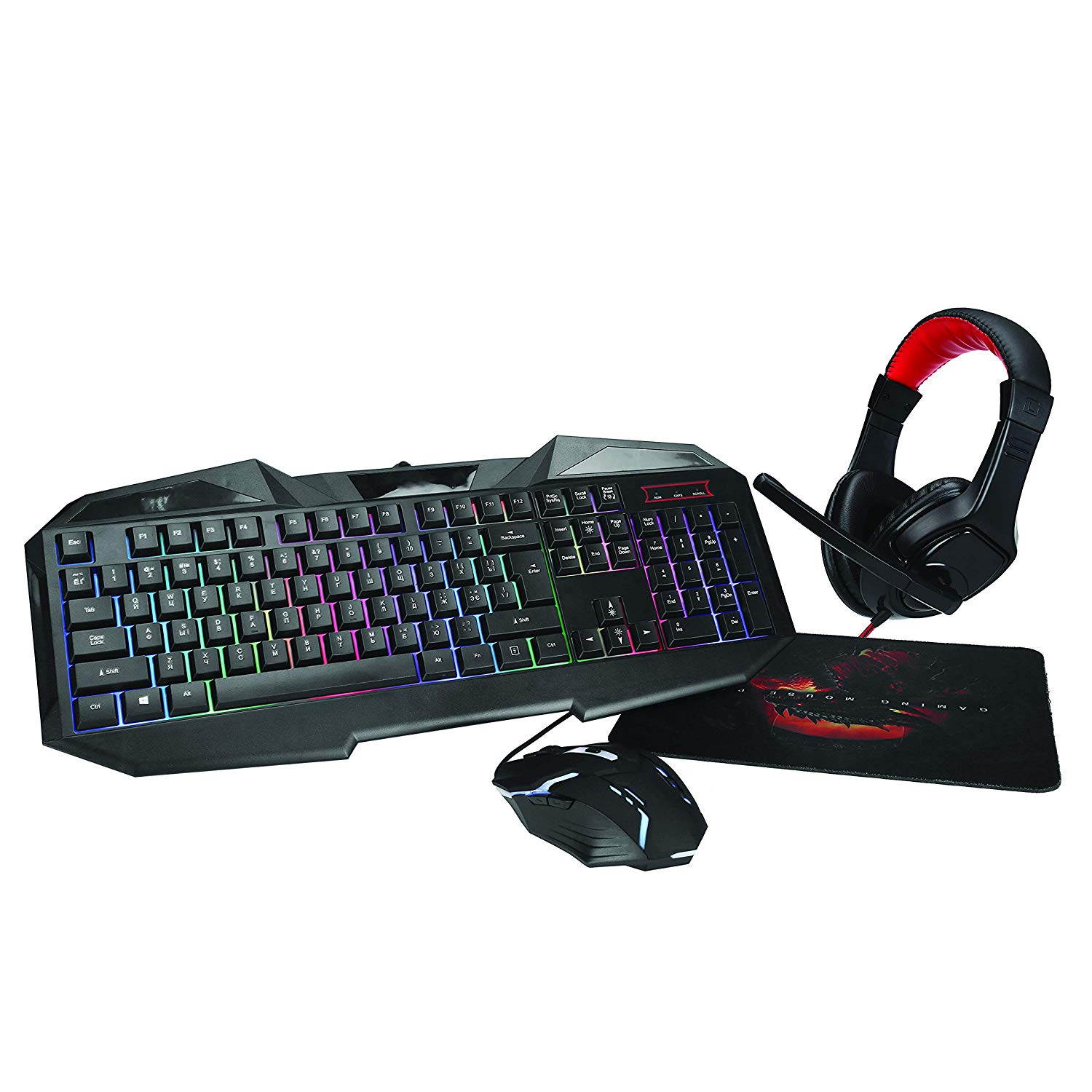 Supersonic SC-440GK LED Gaming Mechanical Keyboard with Mouse and Headset