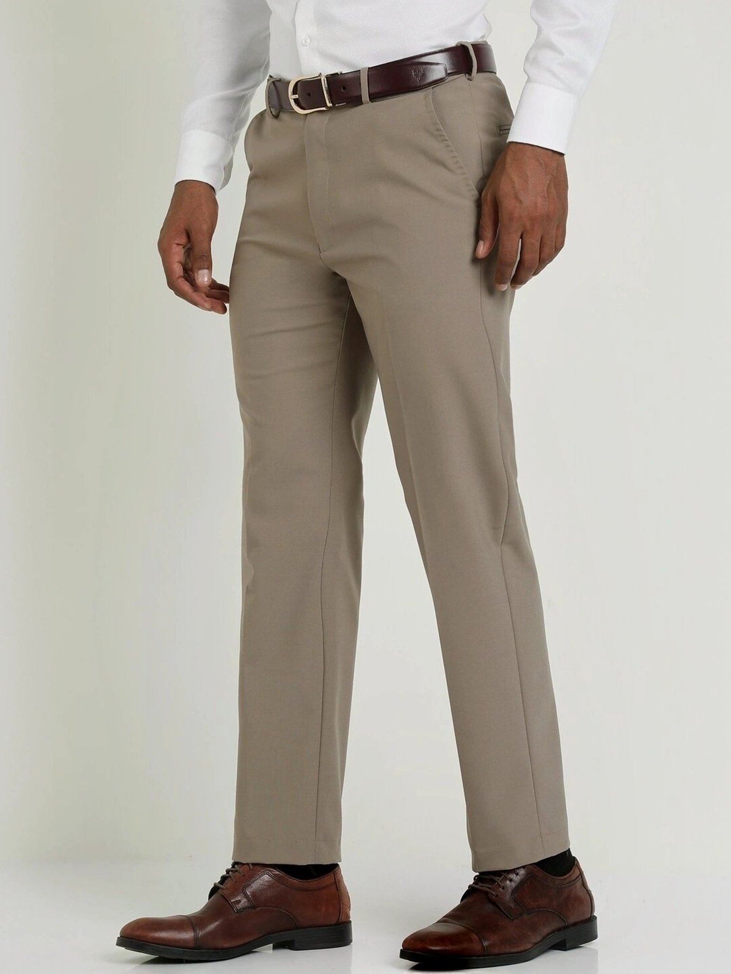 Arrow Navy Regular Fit Trousers