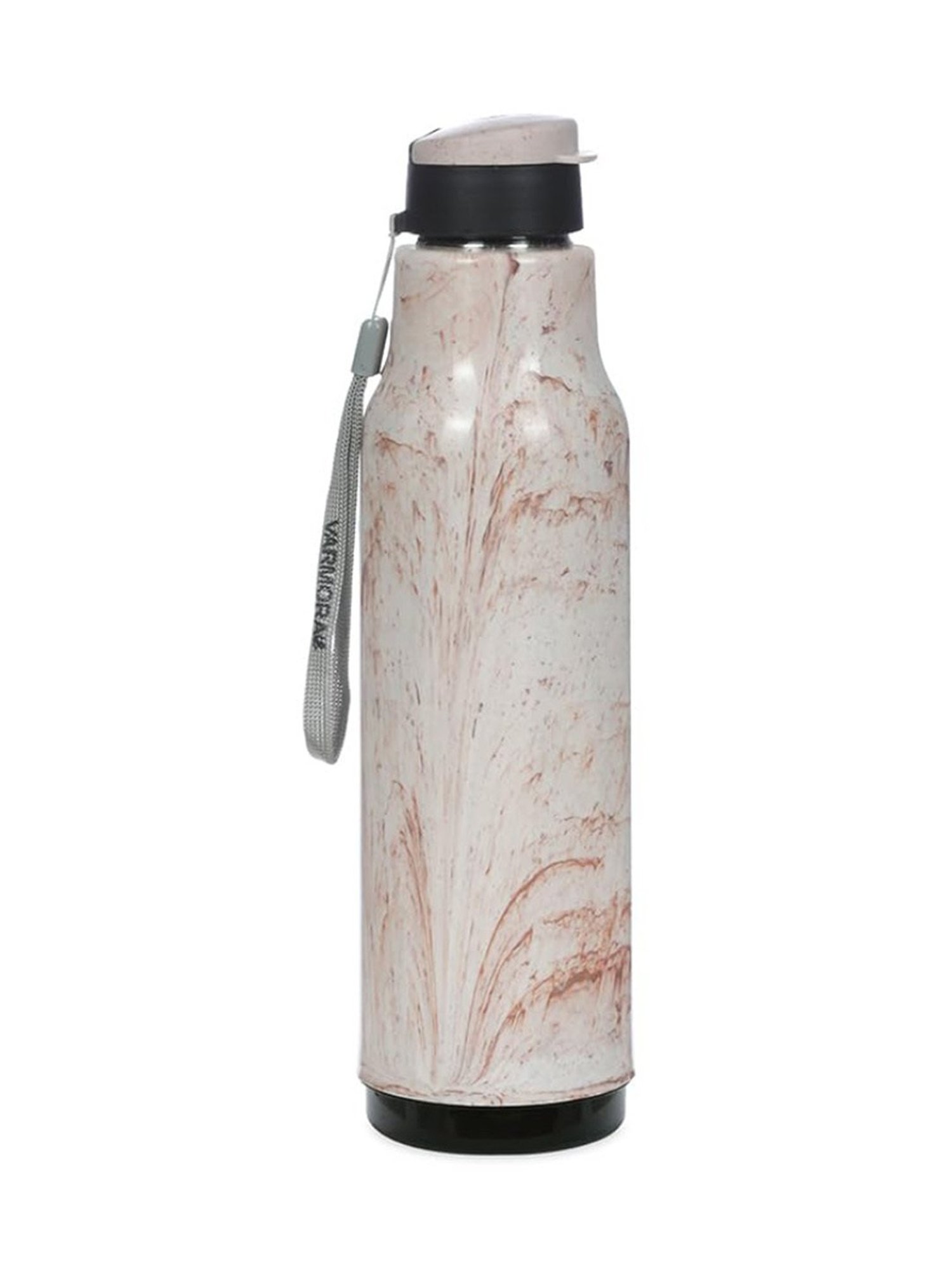 Varmora Sofia Brown Stainless Steel Water Bottle - 1000 ml