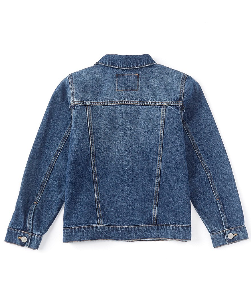 First Wave Big Boys 8-20 Brown Pleather Moto Jacket