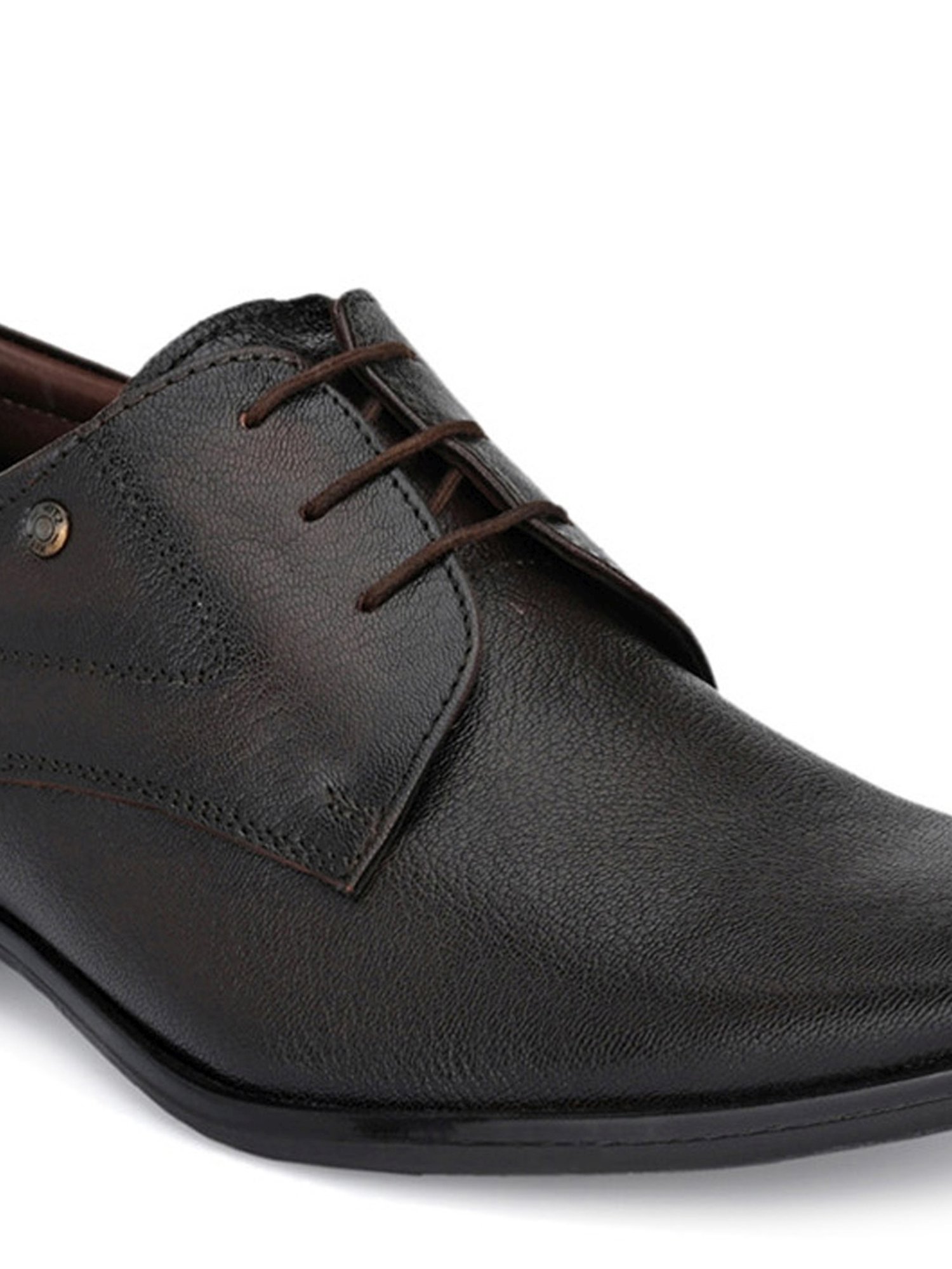 Hitz Men's Brown Derby Shoes