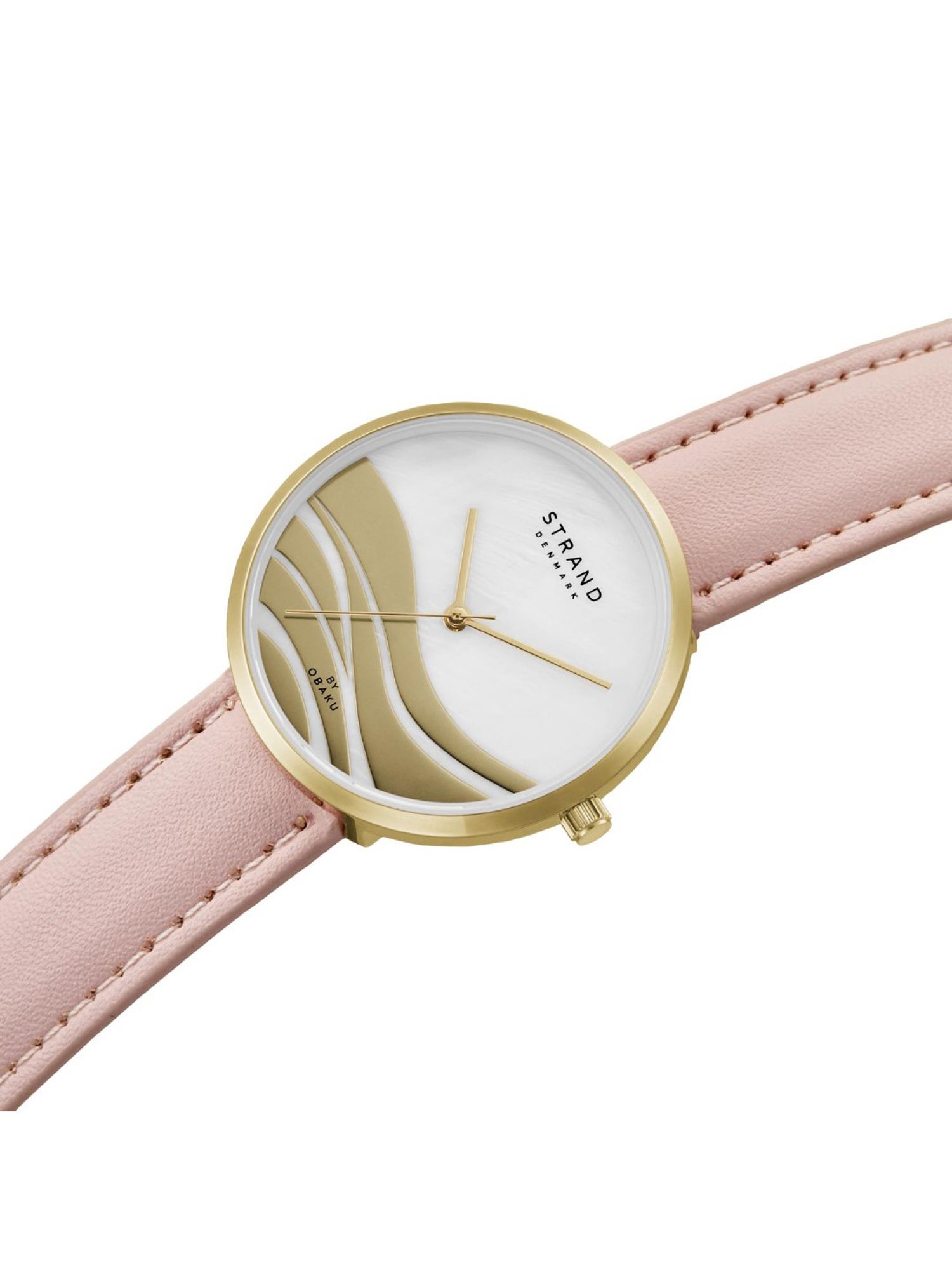 STRAND by Obaku S700LXGPRP-DW Wave Flamingo Analog Watch for Women