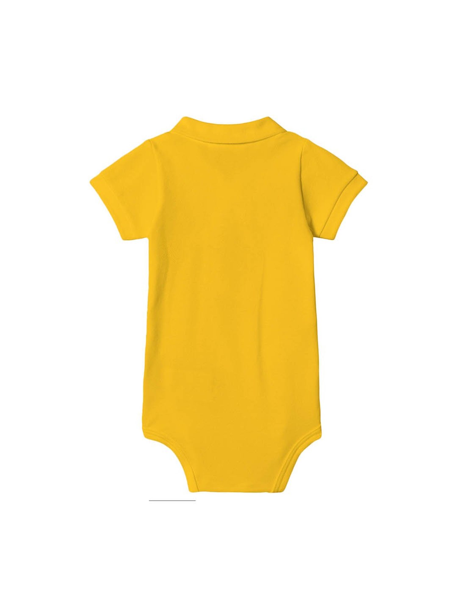 Zeezeezoo Kids Yellow Polo Elephant Printed Onesie