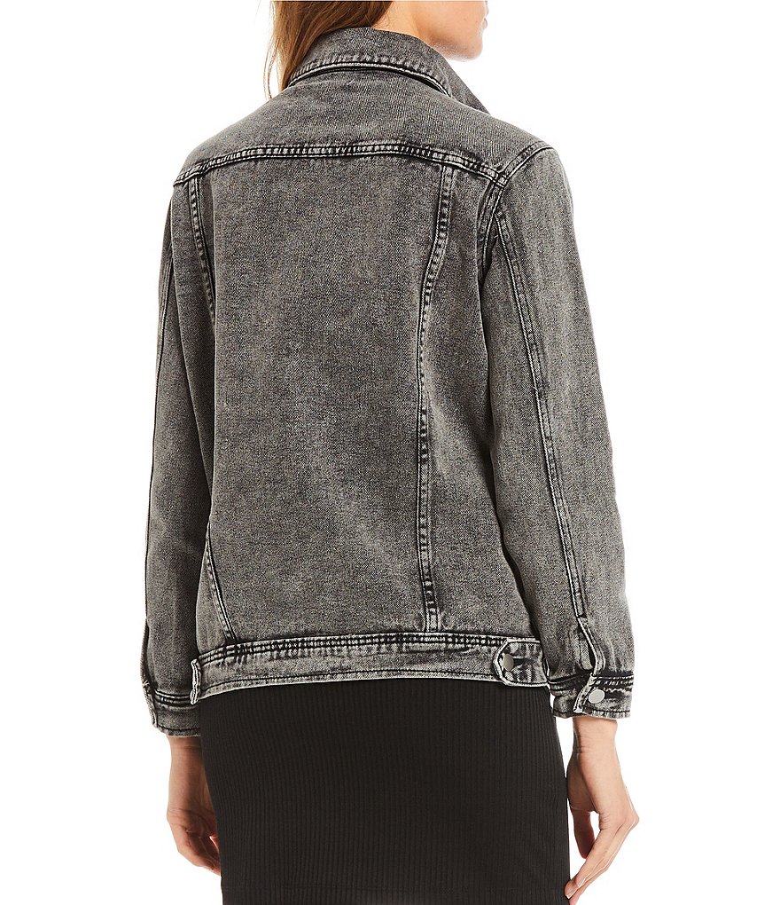 Sundown by Splendid Coordinating Joey Acid Wash Zip Front Hoodie