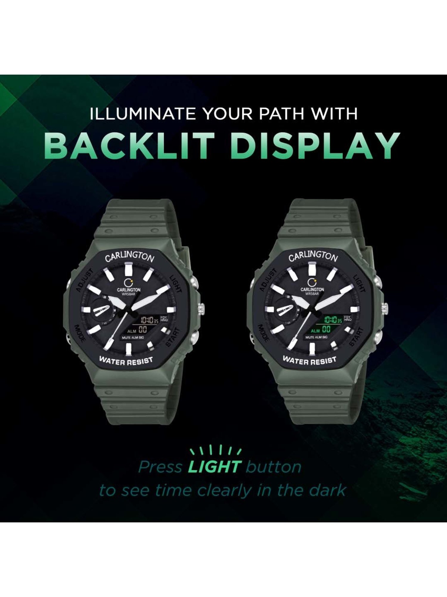 CARLINGTON Endurance 3322 Analog-Digital Watch for Men