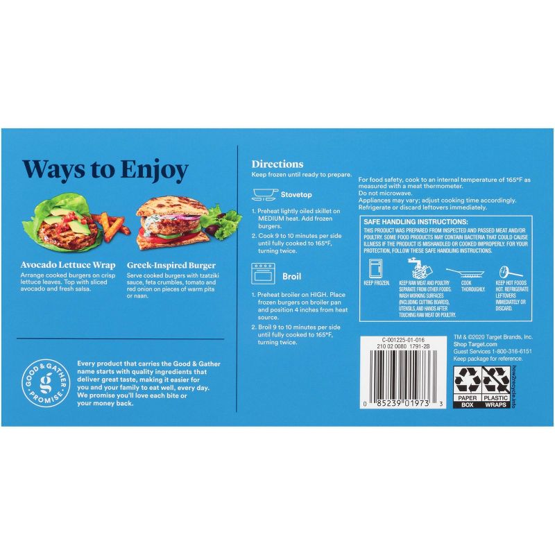 Turkey Patties - Frozen - 2lbs/6ct - Good & Gather™