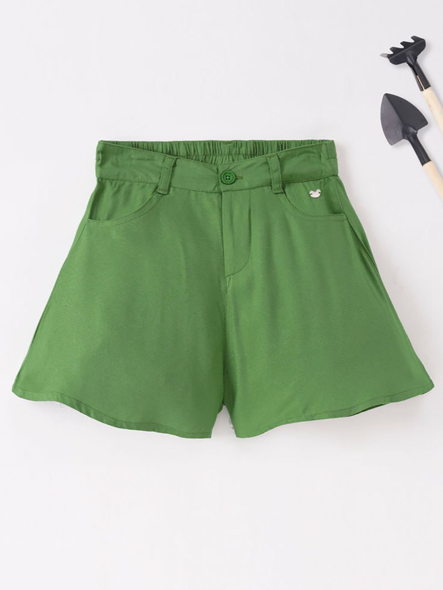 United Colors of Benetton Kids White Solid Shorts