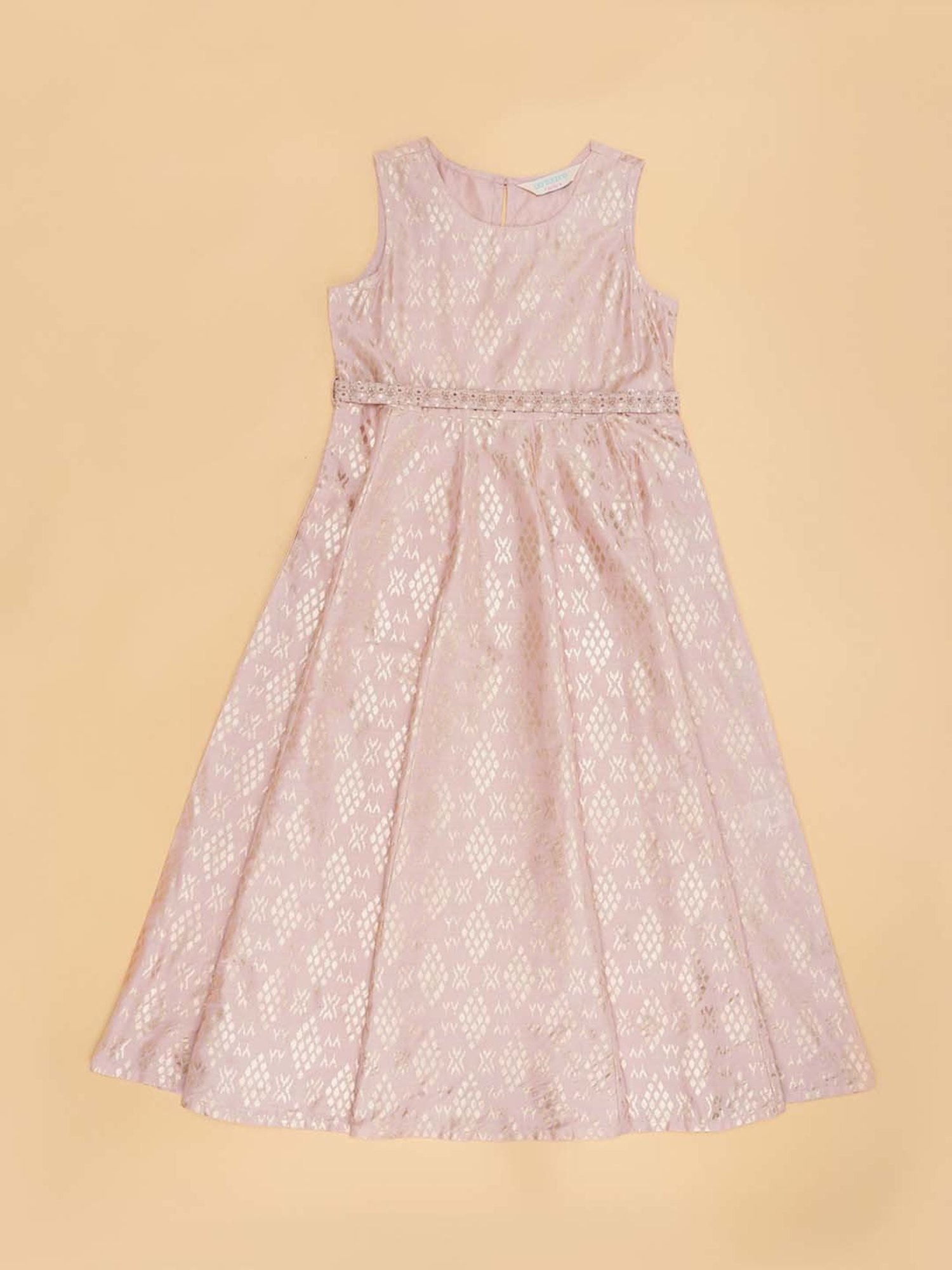 Akkriti by Pantaloons Kids Chalk Pink Printed Dress