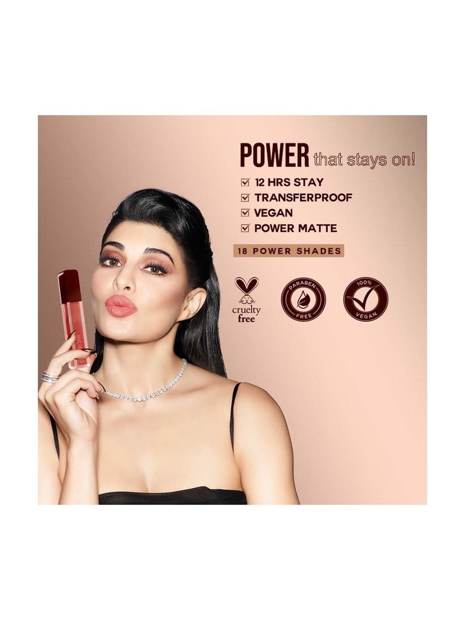 Colorbar Powerkiss Vegan Matte Lipcolor-Owe Me-013 Nude - 5 ml