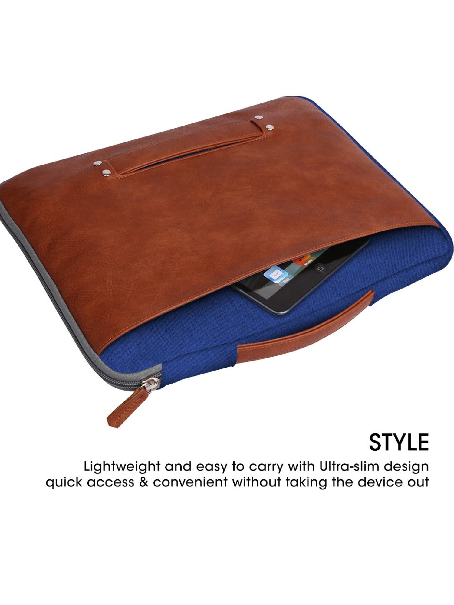 Gripp Grace Drop Proof Laptop Sleeve For 13-13.3 Inch Macbook Air (Blue)