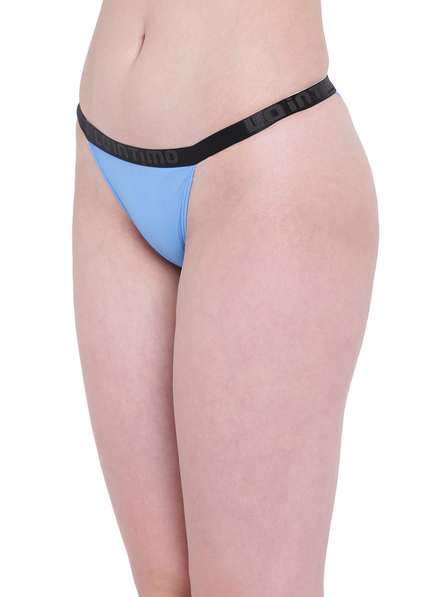 La Intimo Blue Thong Panty