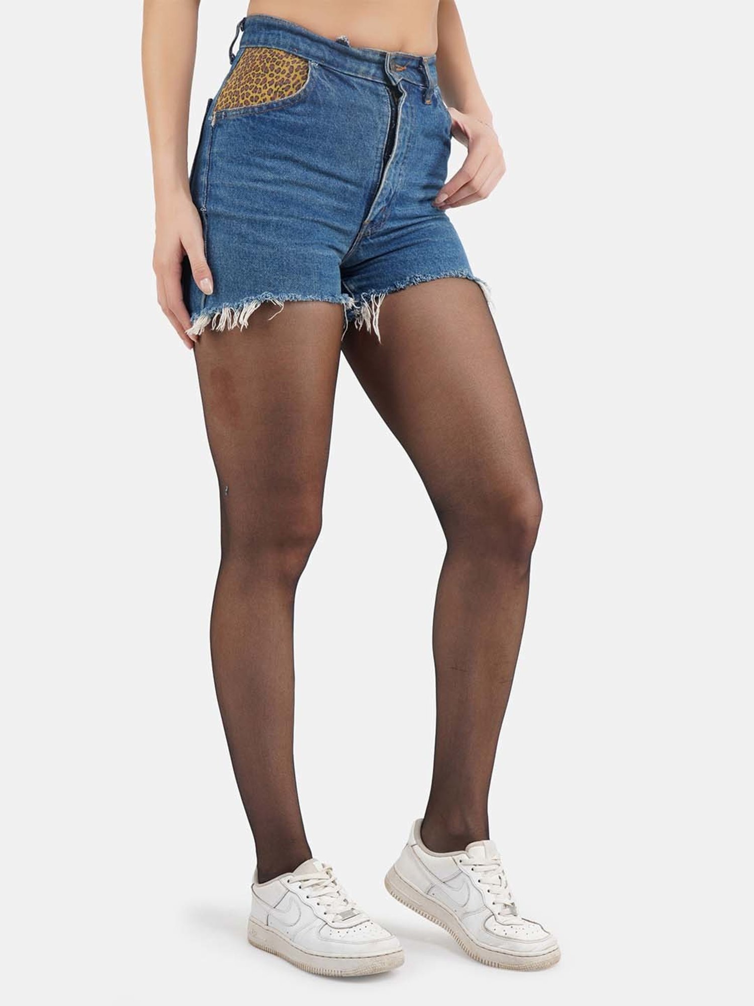 Secrets By ZeroKaata Black Plain Pantyhose Stockings - Pack Of 2