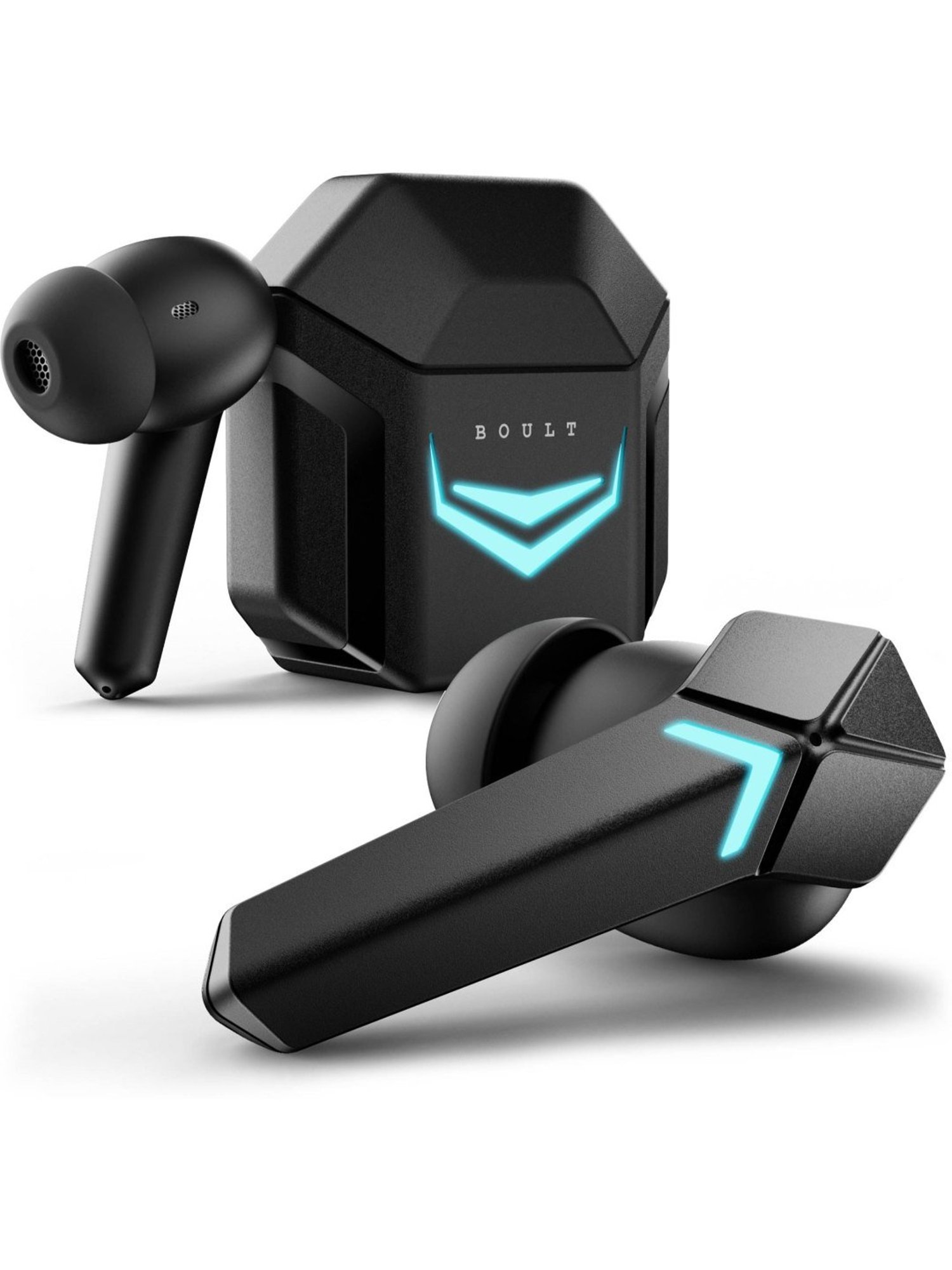 Boult Audio Ammo Interactive LED True Wireless Bluetooth Earbuds 40H Playtime (Black)