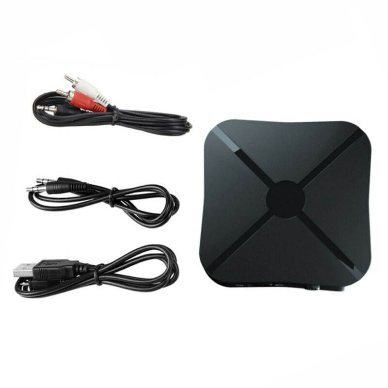 2 in 1 Bluetooth 5.0 Transmitter & Receiver Wireless Audio Adapter with 3.5mm Aux RCA Cable for TV Home Stereo Smartphone PC