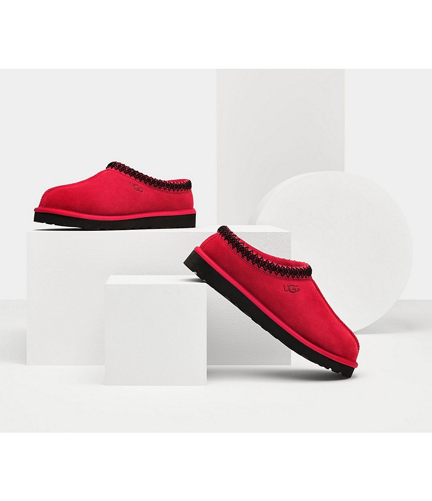 UGG&reg; Men's Scuff Logo Suede Slippers