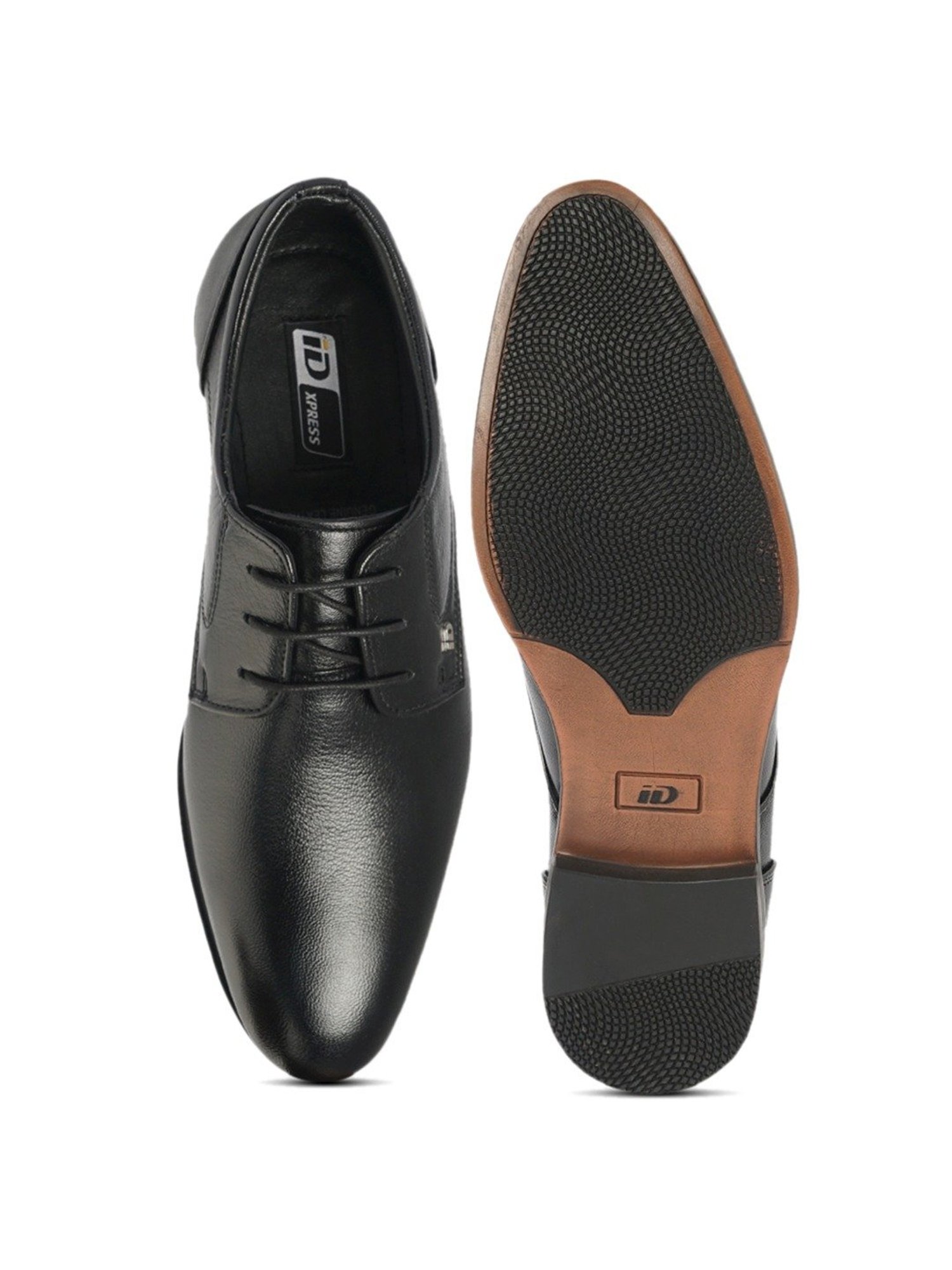 ID Men's Black Derby Shoes
