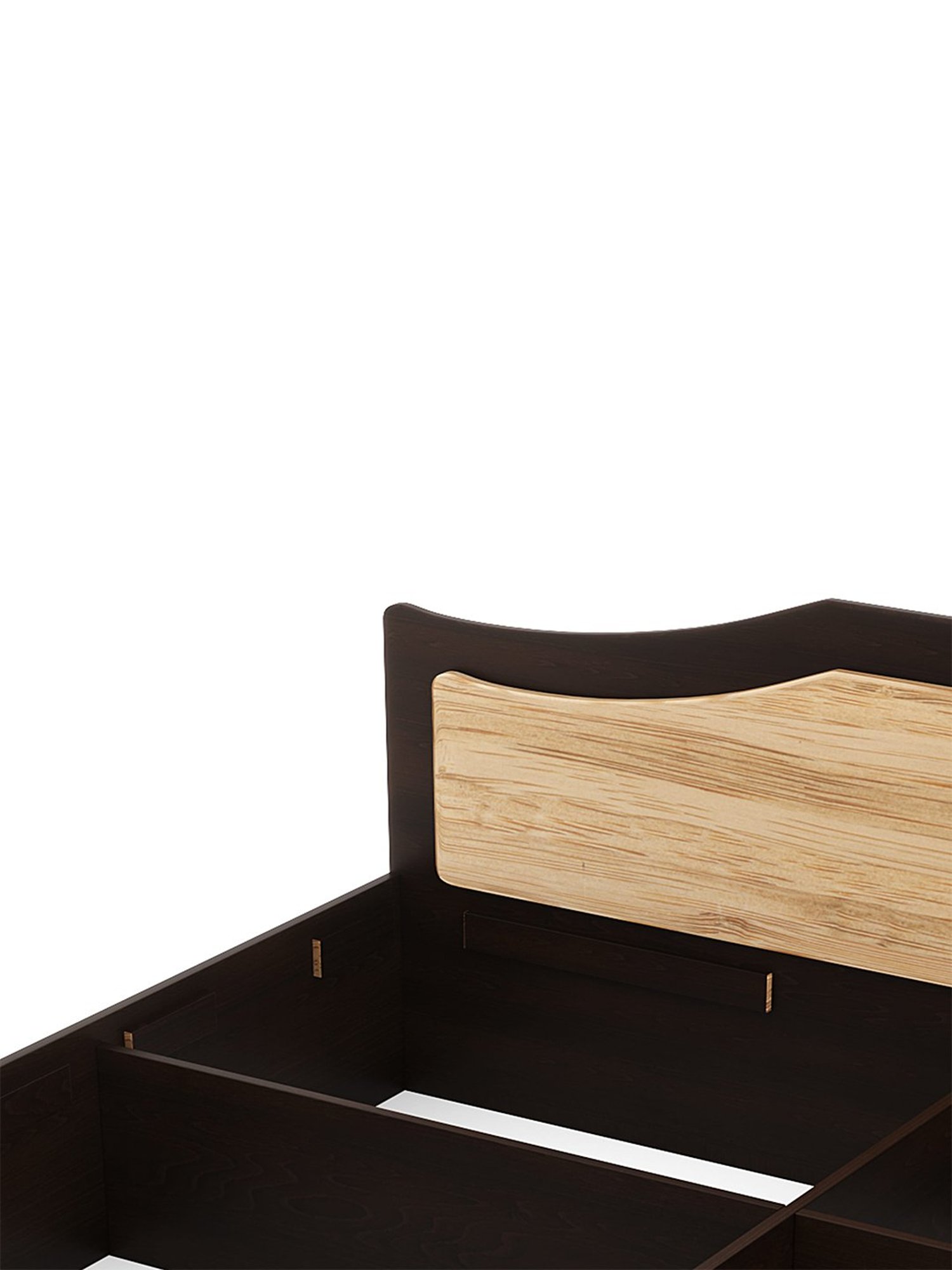 Nilkamal Willy Black Engineered Wood King Bed with Storage