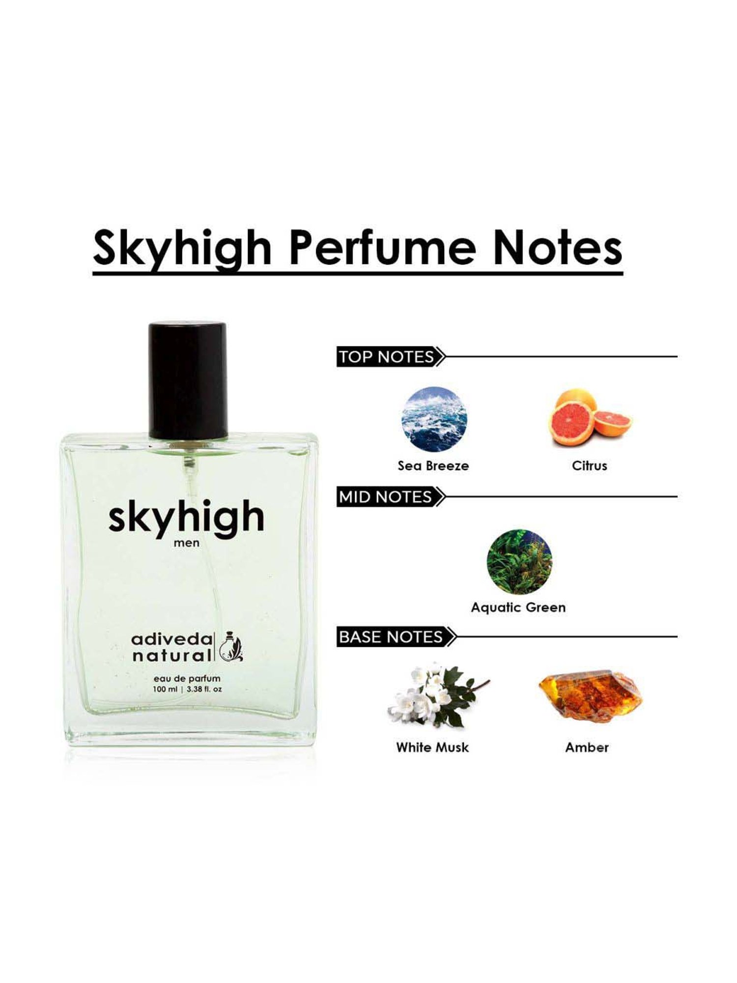 Adiveda Natural Midnight Senses and Skyhigh For Men Gift Set