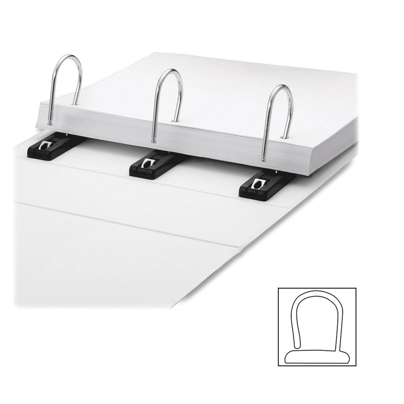 Find It Gapless Loop Ring View Binder 11 x 8-1/2 3" Capacity White SNS01701