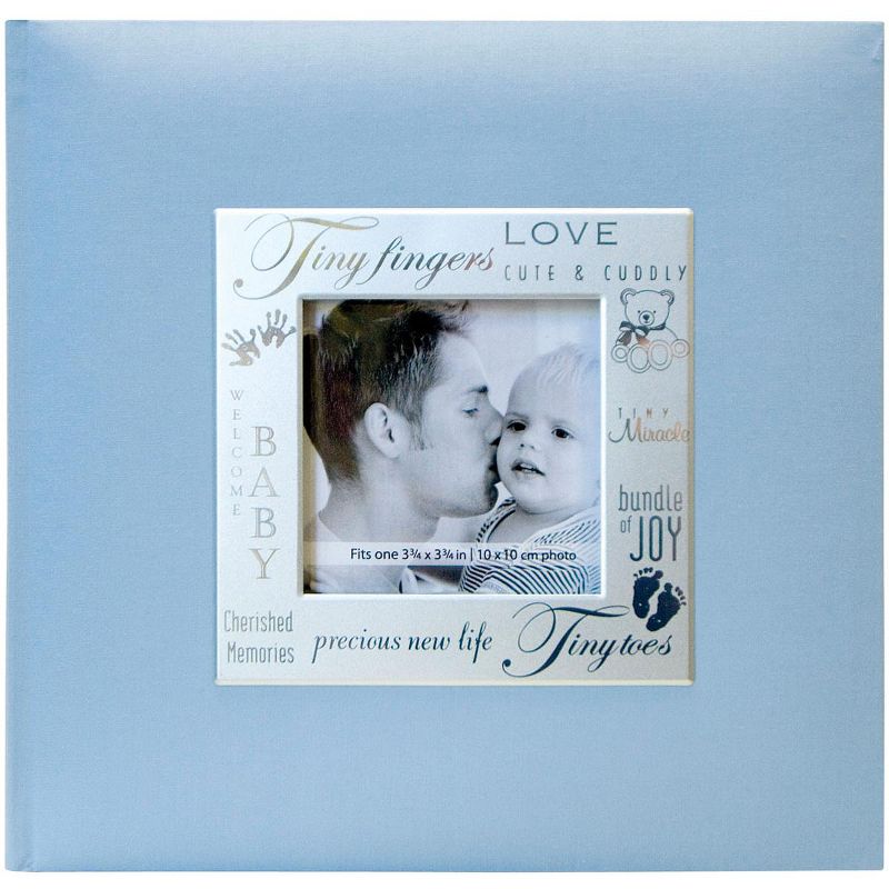 MBI Fabric Expressions Photo Album 8.5"X8.5"  -Baby - Blue