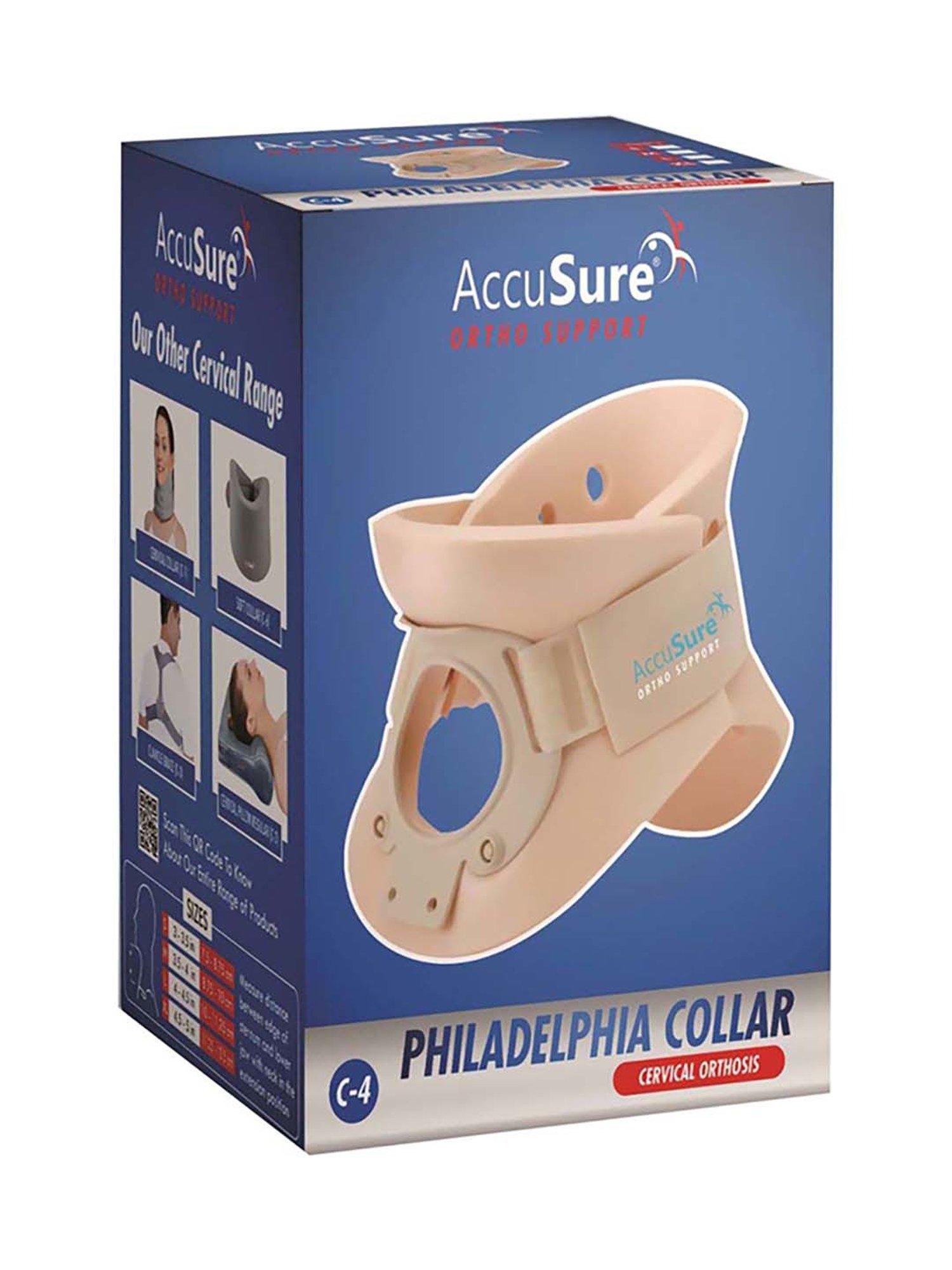 AccuSure Cervical Orthosis (Philadelphia) Ethafoam Cervical Collar - M (Beige)
