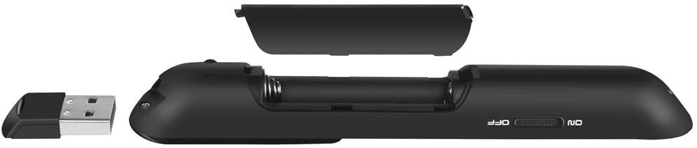 Wireless Presenter  Clicker , Hyperlink Volume Control Presentation Clicker RF 2.4GHz PowerPoint Clicker Presentation Remote Control (Black)