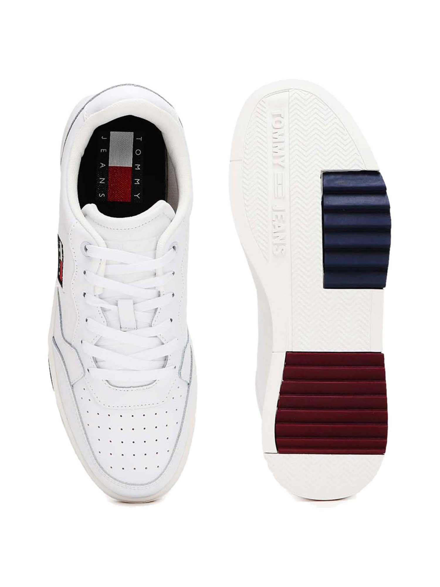 Tommy Hilfiger Men's White Casual Sneakers