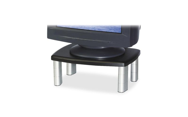 3M Premium Adjustable Monitor Stand - Up to 21" Screen Support - 80 lb Load Capacity - CRT, LCD Display Type Supported - 5.8" Height x 12" Width