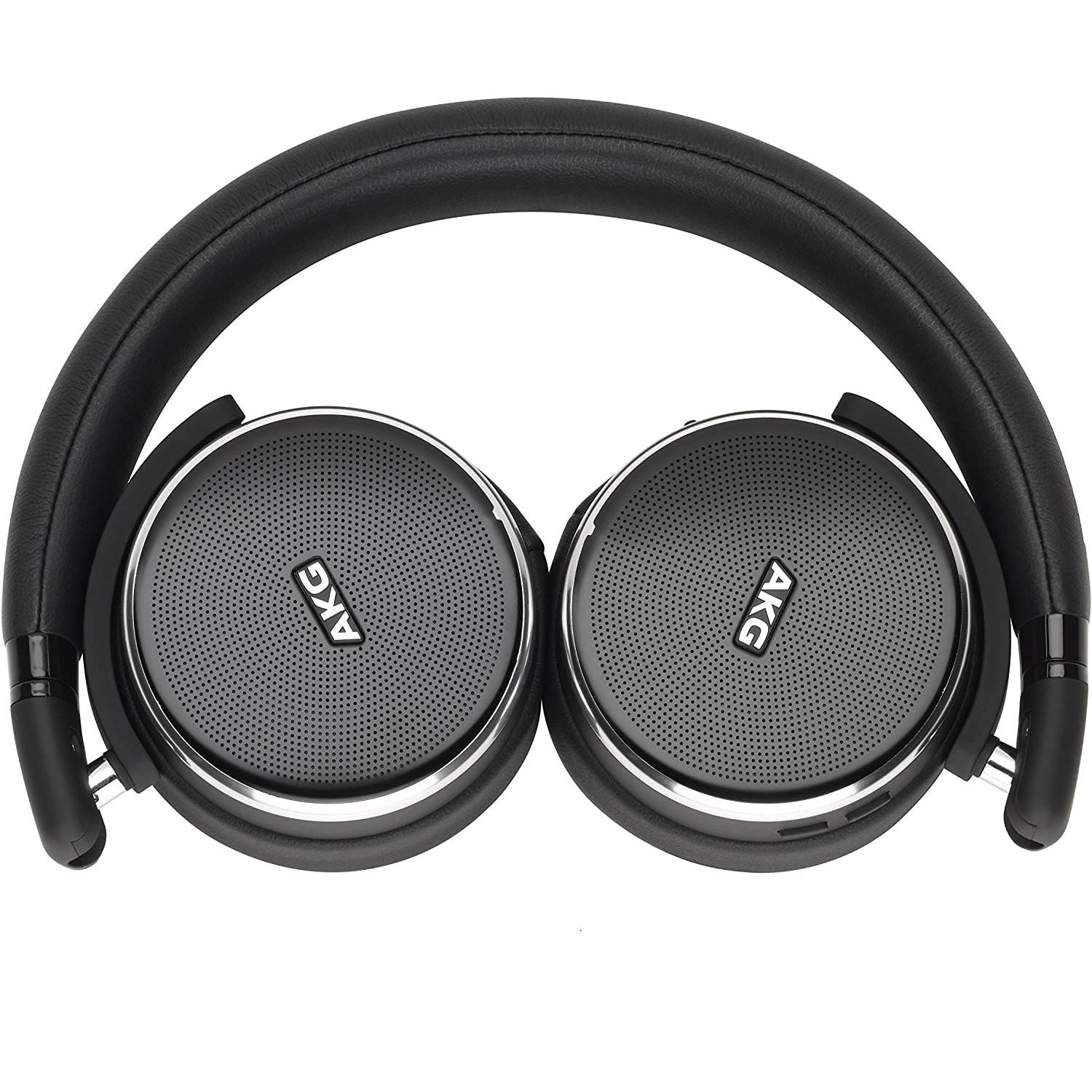 AKG N60NC On-Ear Noise-Cancelling Bluetooth Headphones with Built-In Remote and Mic (Black)