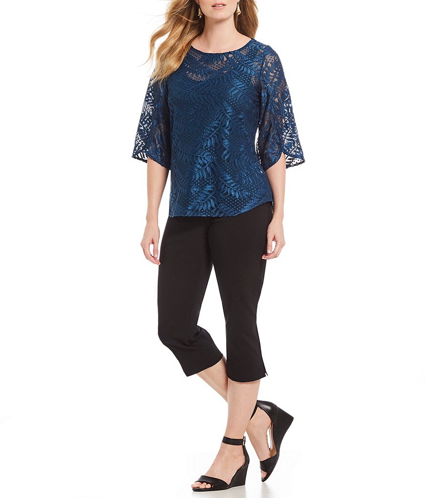 Ruby Rd. Pull-On Solar Millennium Cropped Capri