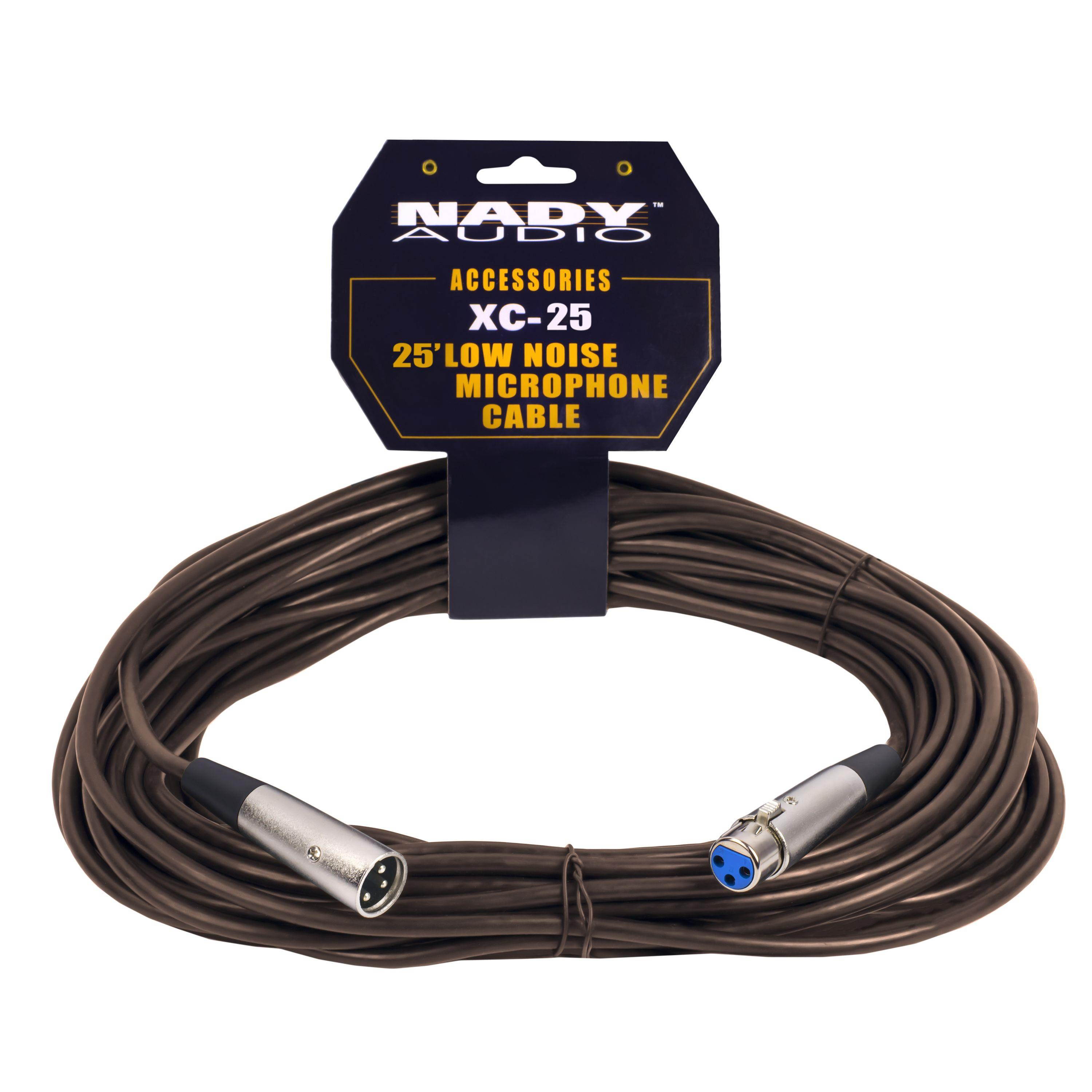 Nady XCCBR-25 - Brown 25' XLR-XLR microphone, Nady colored cables help distinguish connection while giving high signal quality and flexibility