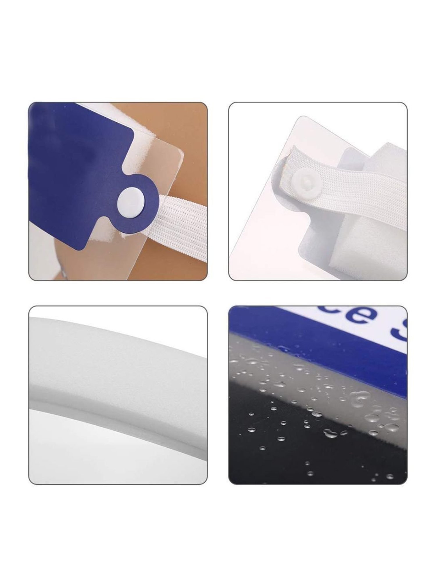 MCP Full Frontal Protection Face Shield - Pack of 5 (Transparent)