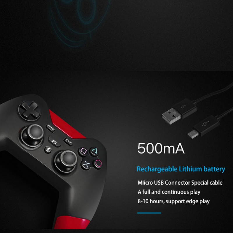 Wireless Bluetooth Game Controller Vibration Gamepad for PS 3 and PC Video Games