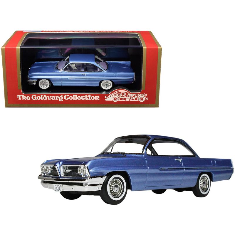 1961 Pontiac Catalina Twilight Mist Blue Metallic Limited Edition to 220 pieces 1/43 Model Car by Goldvarg Collection
