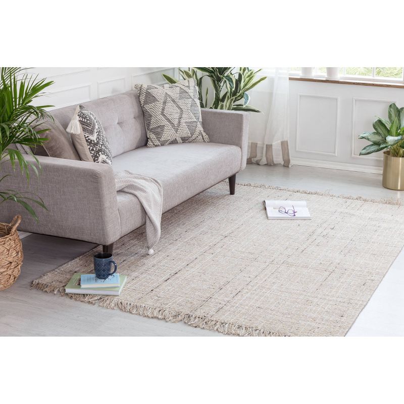 8'x10' Sallisaw Jute/Wool Rug Tan - Anji Mountain