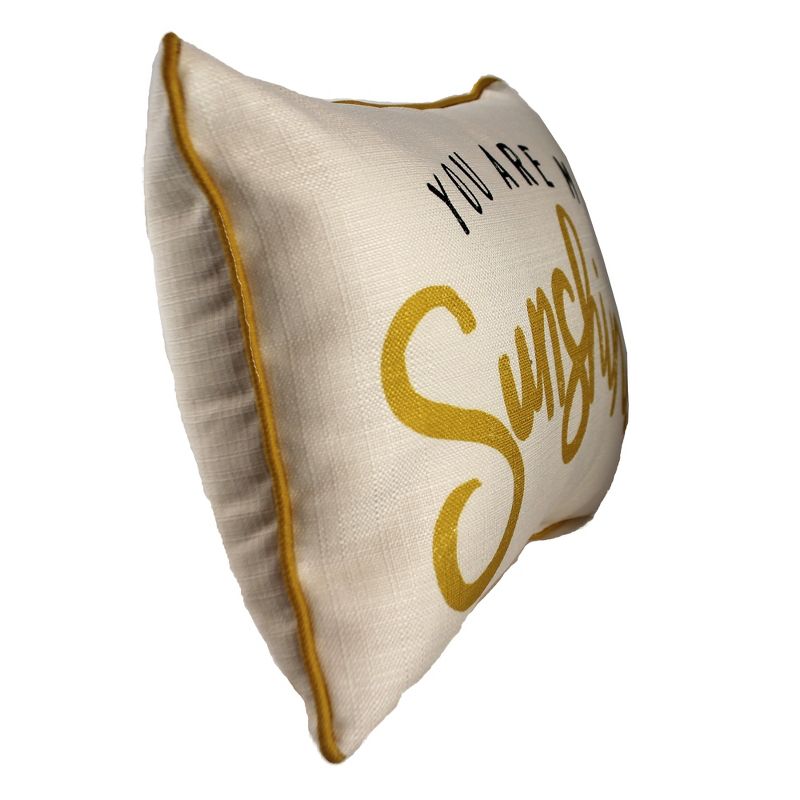 Home Decor 14.0" You Are My Sunshine Pillow Lumbar Inspiration  -  Decorative Pillow
