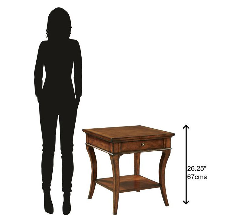 Hekman 11104 Hekman Square End Table 1-1104 Macadamia