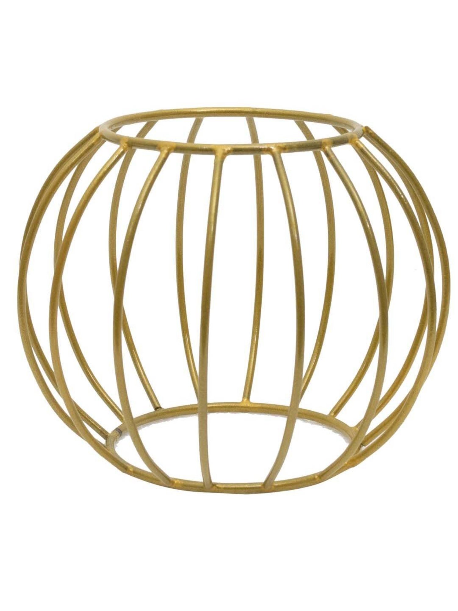 Homesake Gold & White Metal Planters Top Designer Metallic Combo Stand - Set of 2