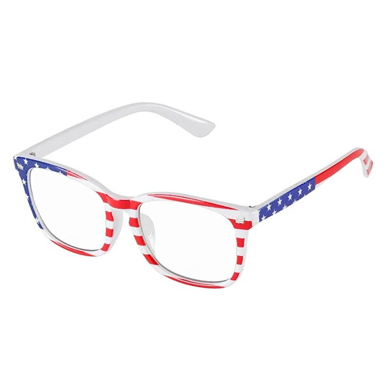 Blue Light Blocking Computer Glasses Retro Square Clear Lens Eyeglasses Frame