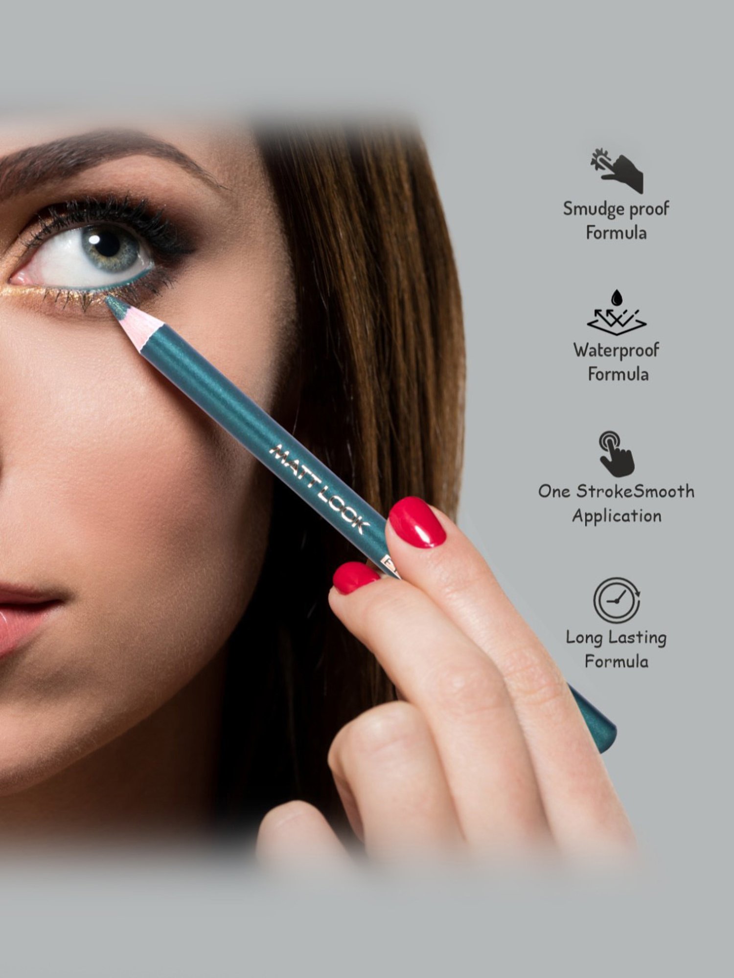 Matt Look Colorite Eye Pencil Bold Black 01 - 20 gm