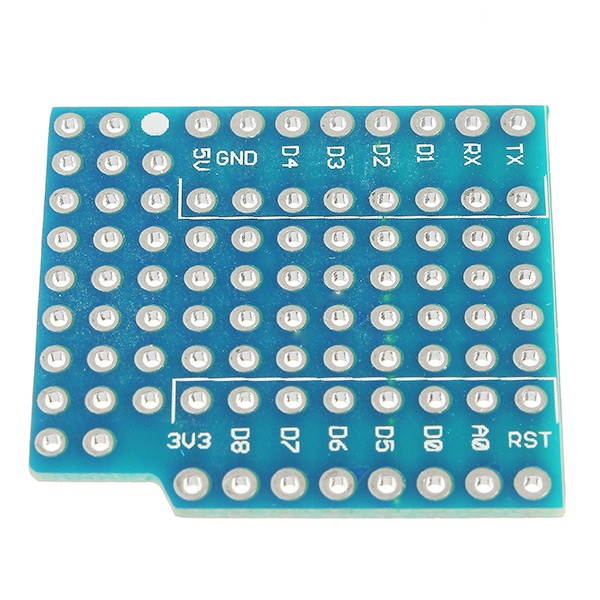 Geekcreit ProtoBoard Shield Expansion Board For D1 Mini Double Sided Perf Board Compatible