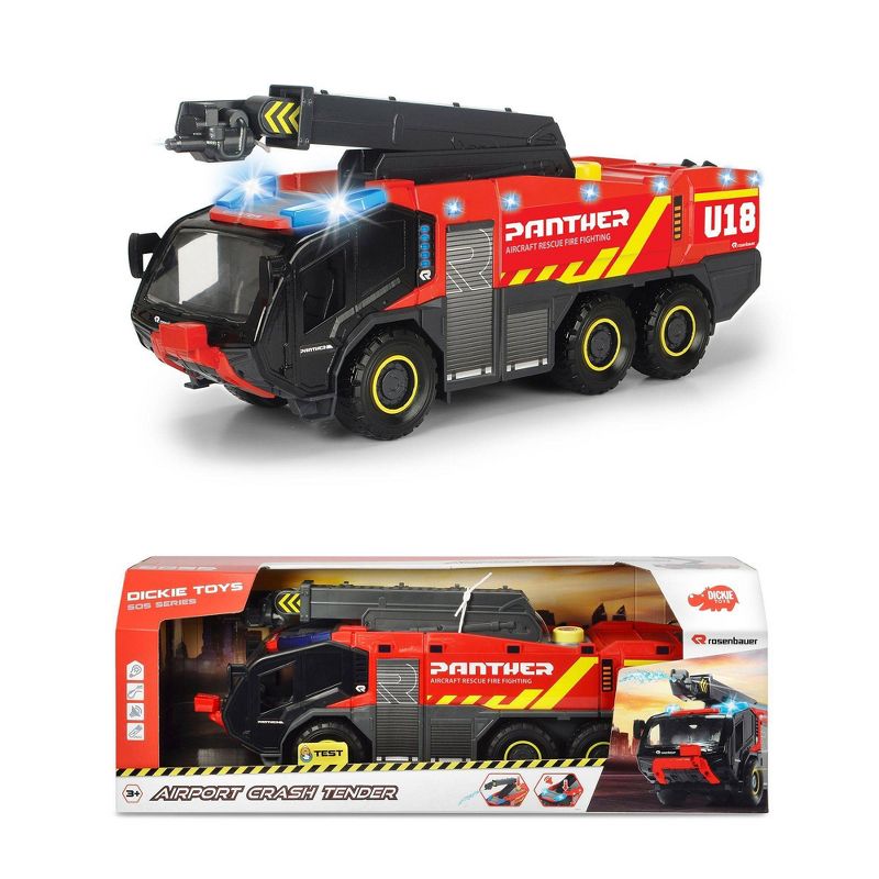 Dickie Toys 24" Airport Crash Tender Fire Truck