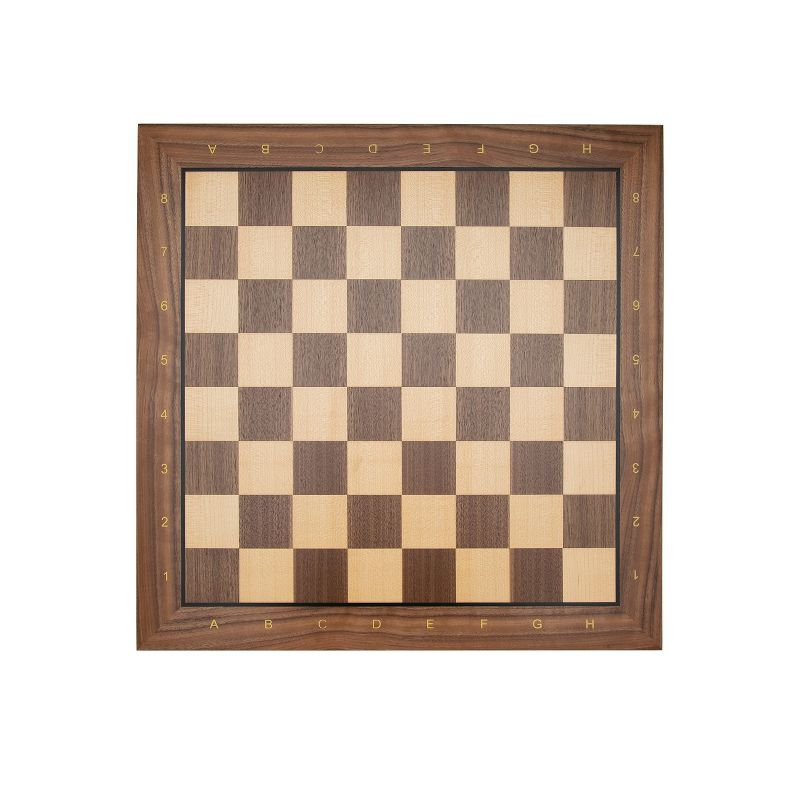 WE Games Grand Walnut Chess Board - 21.25 inches
