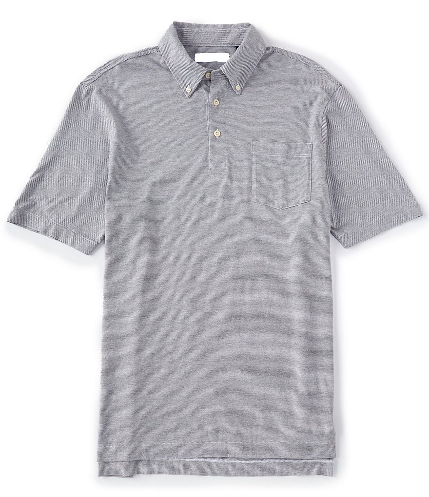 Polo Ralph Lauren Classic-Fit Multi-Color Stripe Mesh Short-Sleeve Polo Shirt