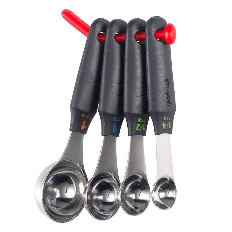 Good Cook Touch 4-Piece Stainless Steel Measuring Spoons Set